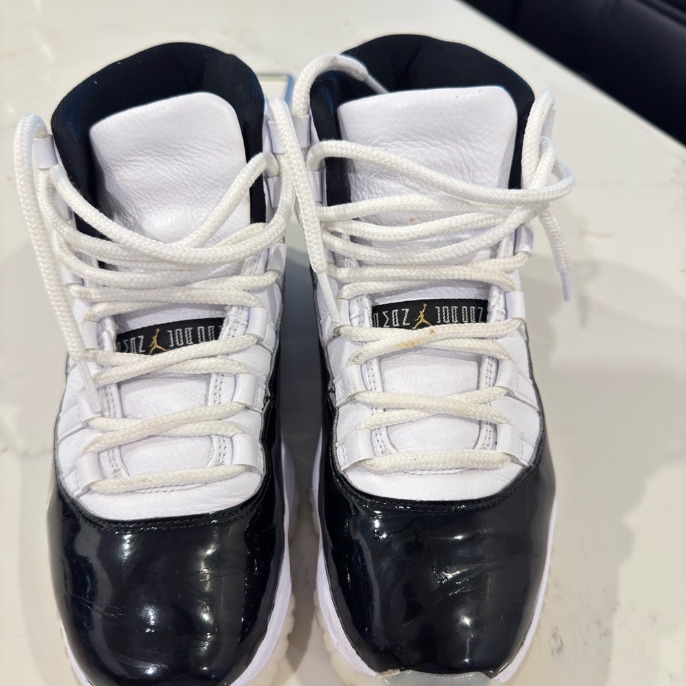 Kids Black and White Jordan Shoes
